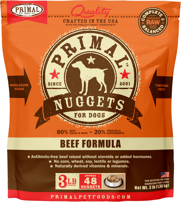 Primal Raw Frozen Beef Formula For Dogs