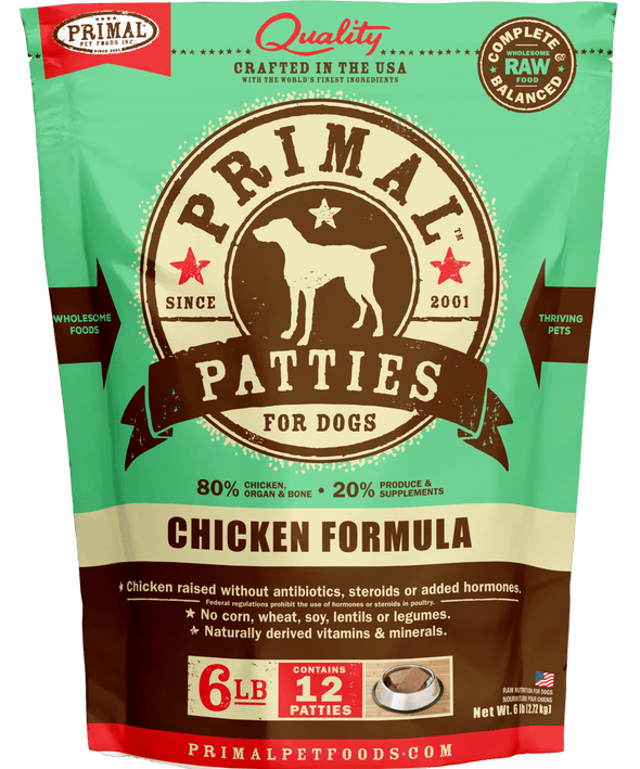 Primal Raw Frozen Chicken Formula For Dogs