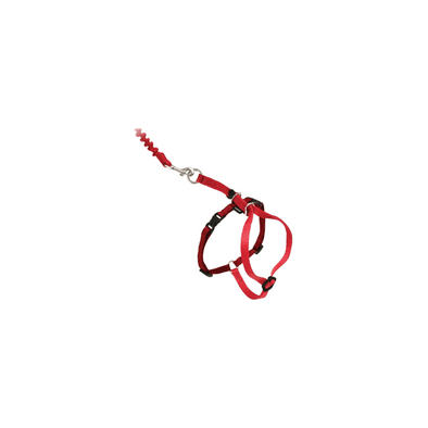 Petsafe Come With Me Kitt Cat Harness & Bungee Leash-Red