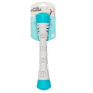 Totally Pooched Squeak Stick Teal Toy for Dogs